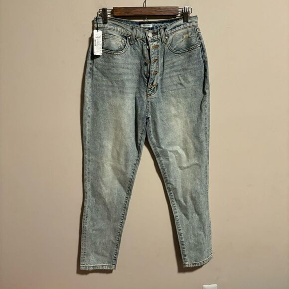 NWT WEWOREWHAT The Danielle High Rise Straight in Light Vintage- Size 29 - Picture 4 of 8